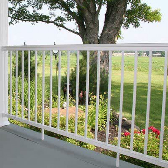 Aluminum Fences & Rails (WR1 Series) - (10ft. Sections - 5ft. Poles On Center)